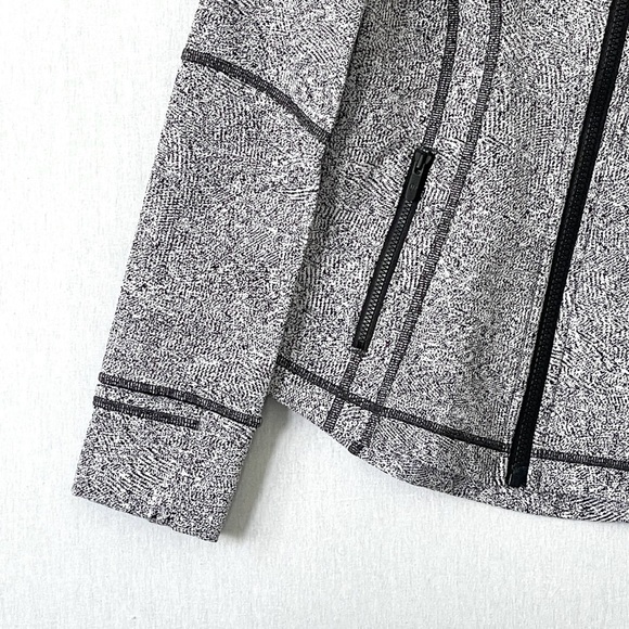 Lululemon Define Jacket Inverted Feathered Jacquard White Black - Picture 9 of 10